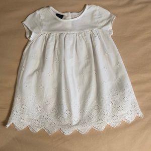 Gap White Eyelet Dress